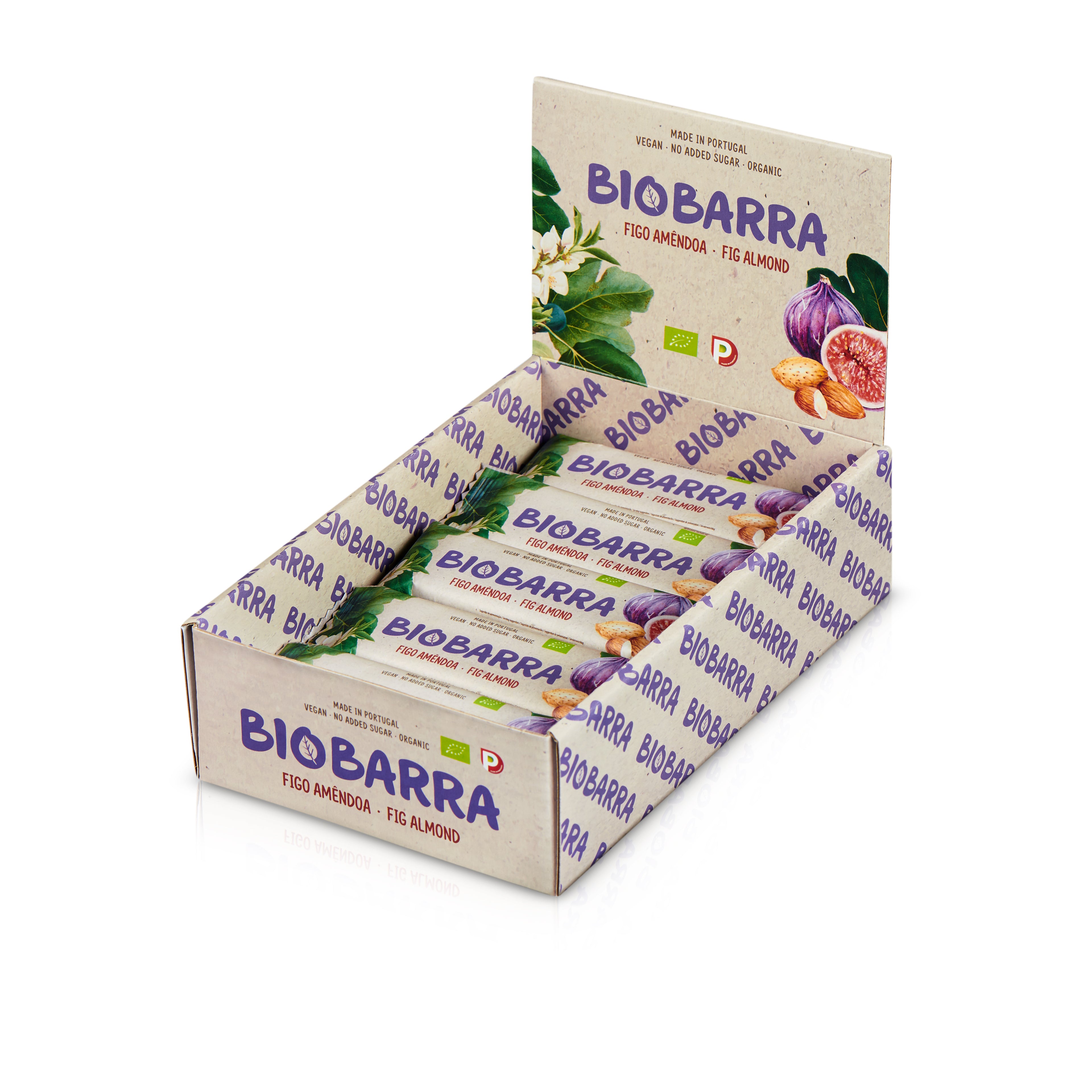 Boîte de 25 barres de Barre énergetique Figue-Amande 30g (BioBarra)