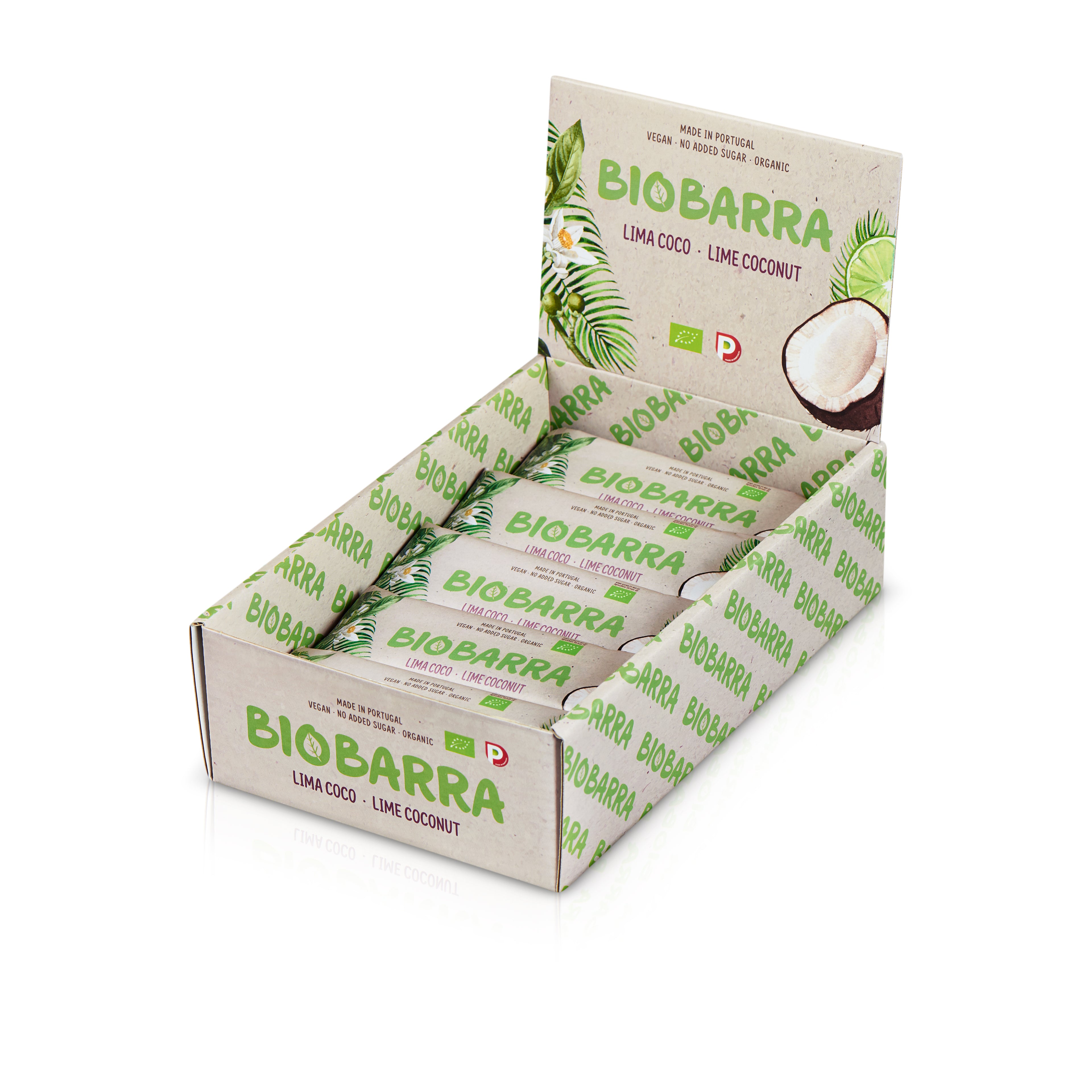 Boîte de 25 Barre énergetique Citron vert-Noix de Coco 30g (BioBarra)