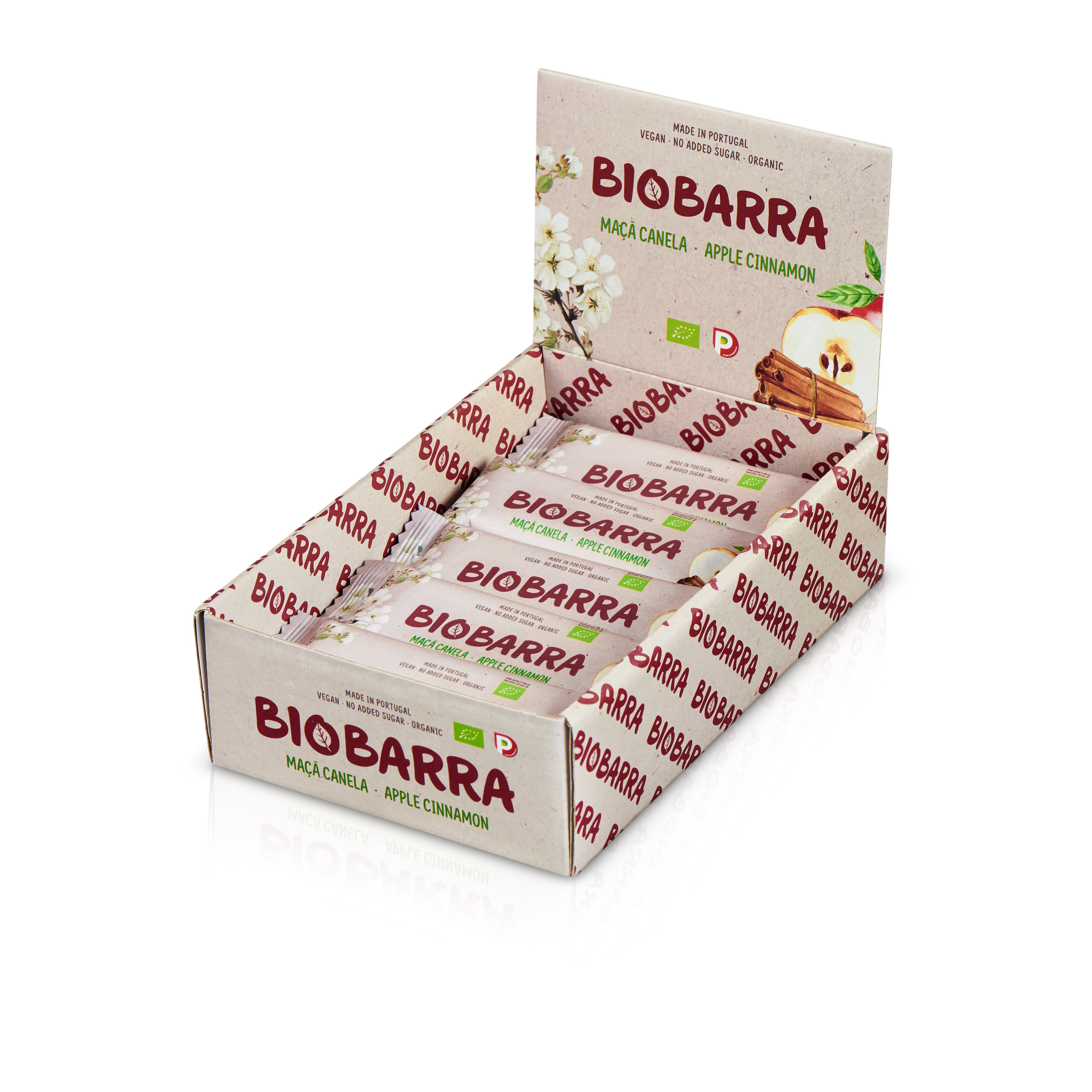 Boîte de 25 Barre énergetique Pomme-Canelle 30g(BioBarra)