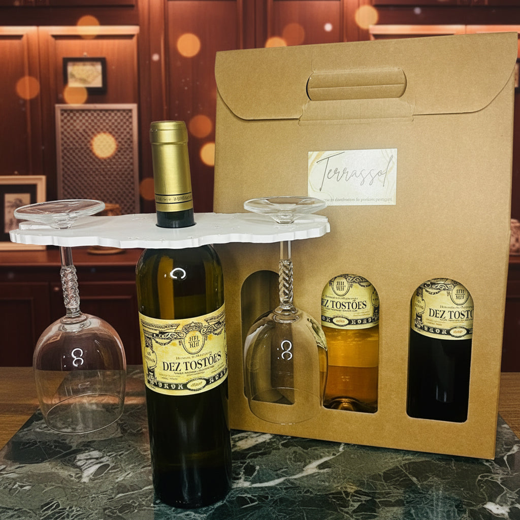 Coffret Cadeau Dez Tostões – Vins Herdade da Maroteira & KAOS Craft (verres non inclus)