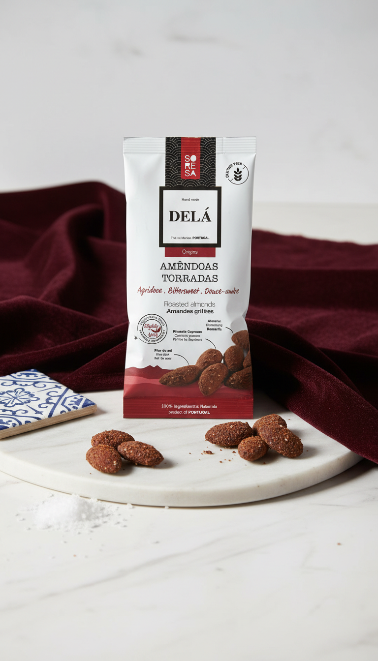 amandes torrefiées aigre-doux 50g Delá
