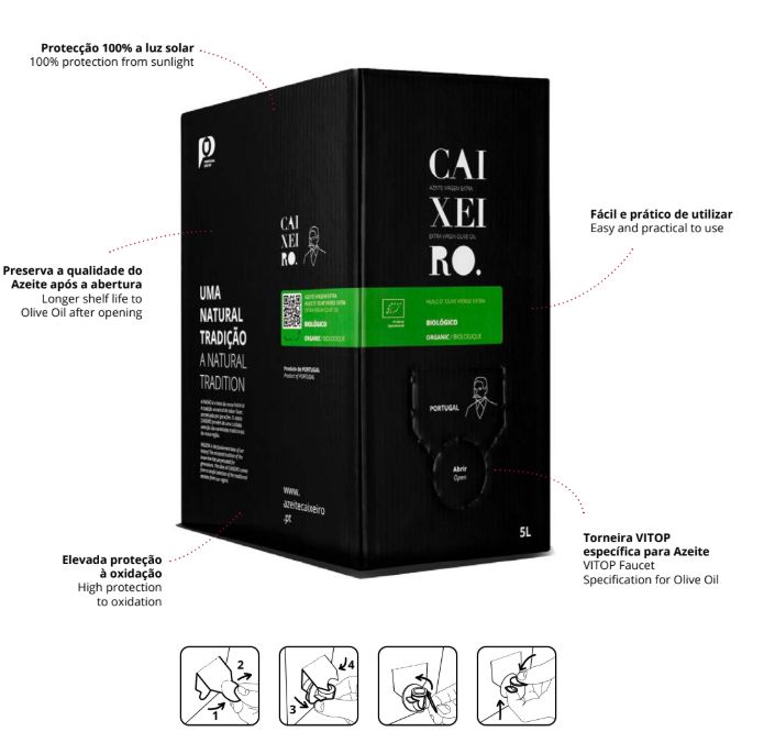 Huile d'olive Bag-in-Box Organic 5L