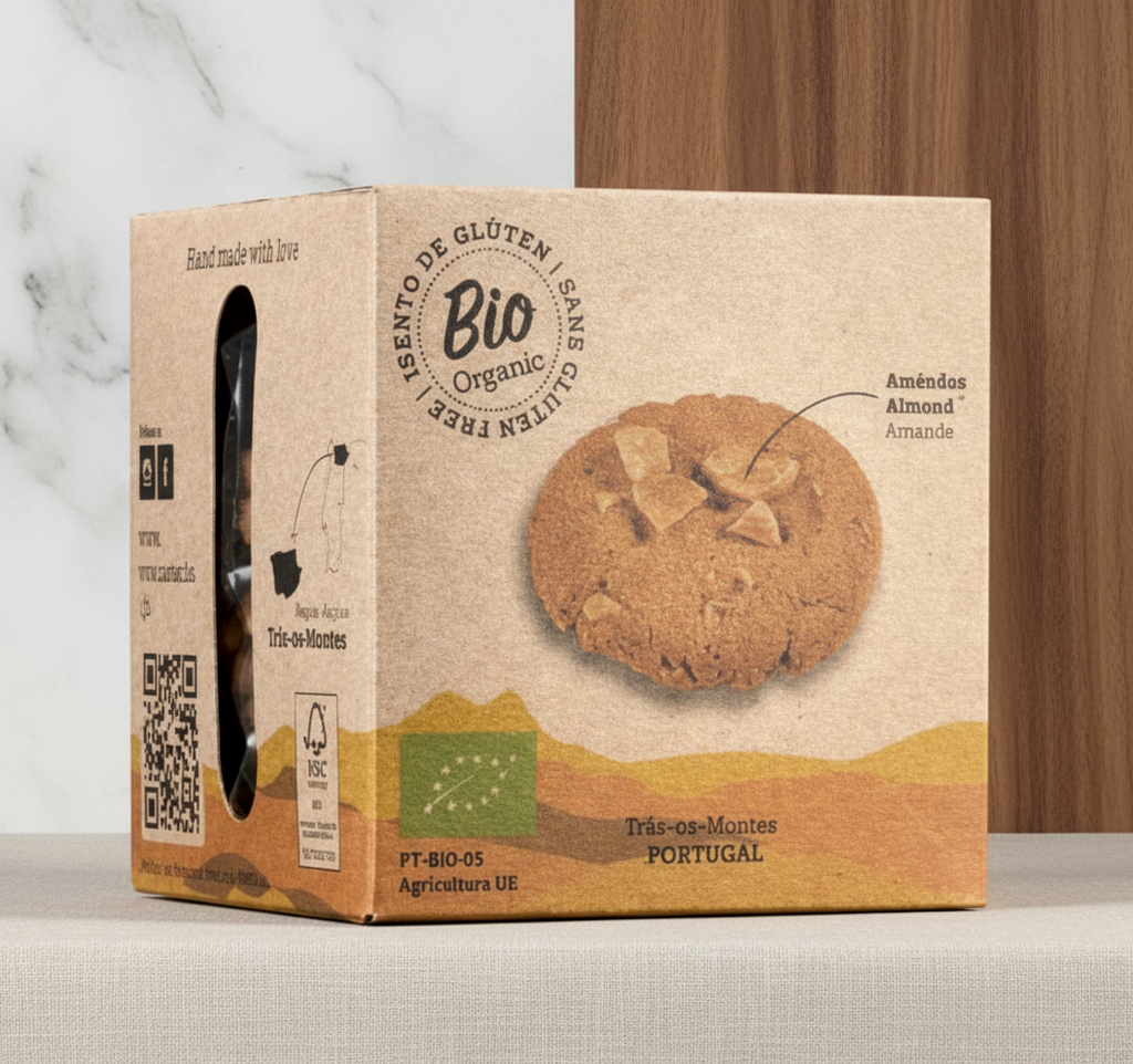 boîte 120g de biscuits à la farine de châtaigne gout amande Bio et san Gluten UMA